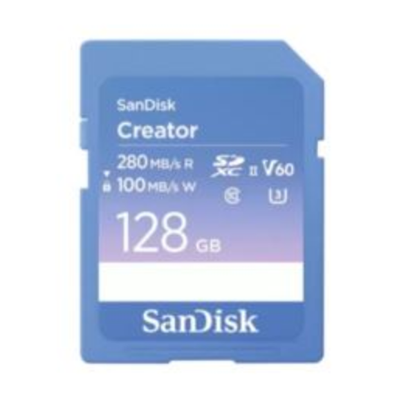 128GB Creator SDCX UHS-II 280MB/s SD Card resmi